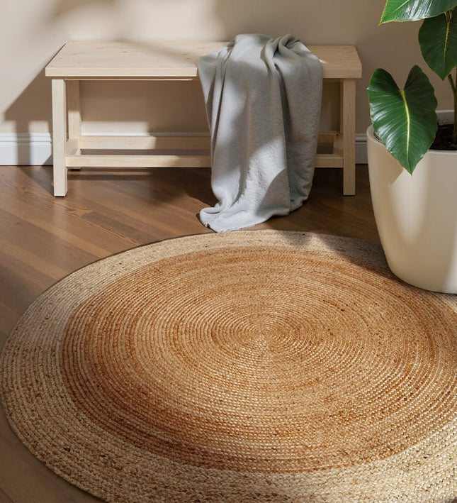 Home Collectie Jute Vloerkleed Jutta  Rond - Crème