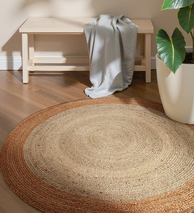 Home Collectie Jute Vloerkleed Jutta  Rond - Naturel