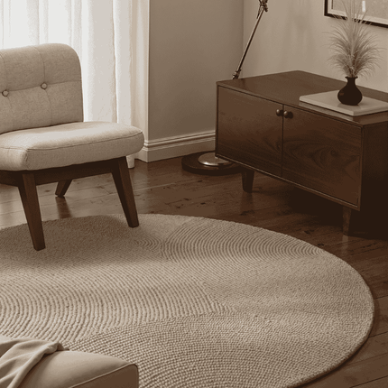 Home Collectie Vloerkleed Eleni Rond - Beige