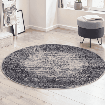 Home Collectie Vloerkleed Méridional Rond - Antraciet