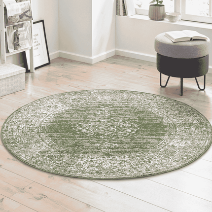 Home Collectie Vloerkleed Méridional Rond - Groen