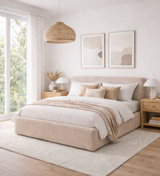 Boxspring met Opbergruimte Hotel Lounge - Beige