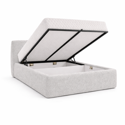 Boxspring met Opbergruimte Hotel Lounge - Lichtgrijs