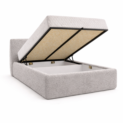 Boxspring met Opbergruimte Hotel Lounge - Taupe Grijs
