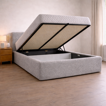 Boxspring met Opbergruimte Hotel Lounge - Taupe Grijs