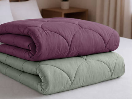 Lazy Zomerdekbed Zonder Overtrek - Double Face - Groen/Rose