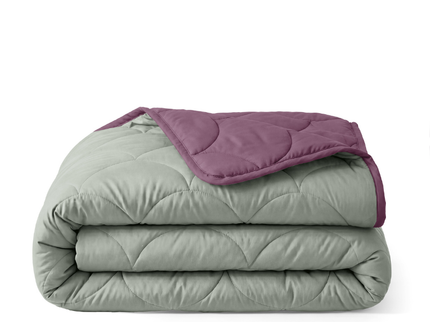 Lazy Zomerdekbed Zonder Overtrek - Double Face - Groen/Rose
