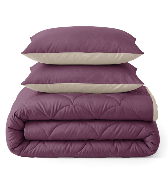 Lazy Zomerdekbed Zonder Overtrek - Taupe/Rose