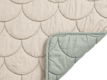 Lazy Zomerdekbed Zonder Overtrek - Double Face - Taupe/Groen