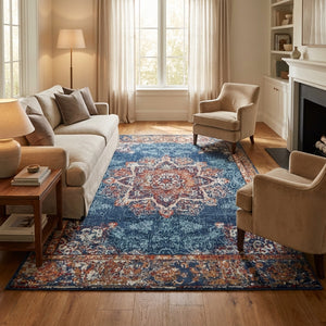 Vloerkleed Maderno - Blauw