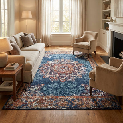 Vloerkleed Maderno - Blauw