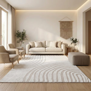 Vloerkleed Pigment - Wit / Grijs