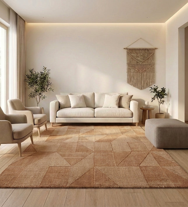 Wollen Vloerkleed Ursule - Koper