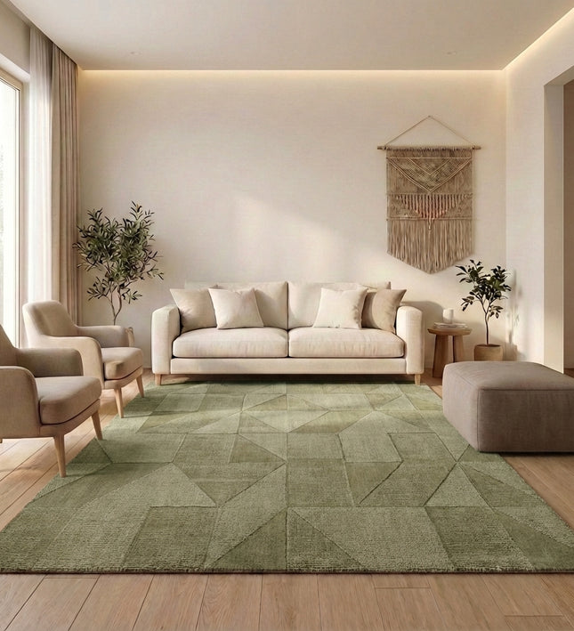 Wollen Vloerkleed Ursule - Groen