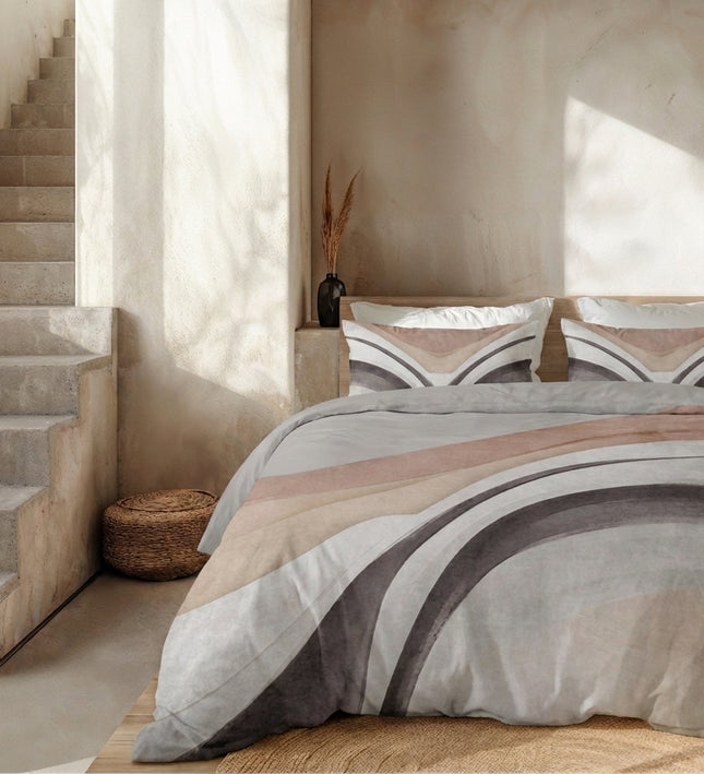 Dekbedovertrek Percale Katoen - Retro Narciscus