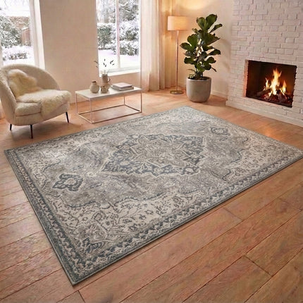 Vloerkleed Vintage Genevieve - Grijs/Crème