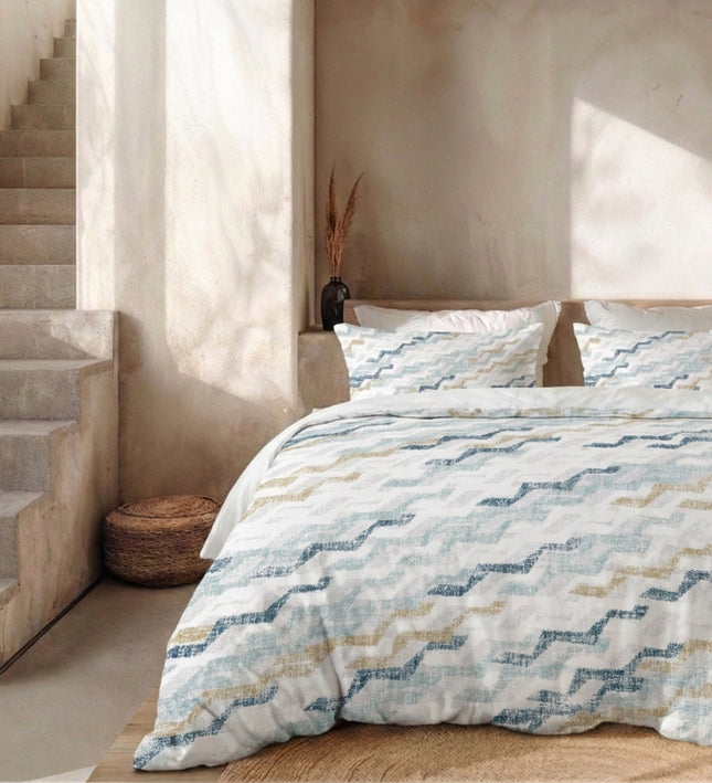 Dekbedovertrek Percale Katoen - Pixel steps