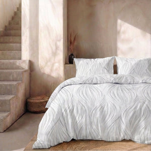 Dekbedovertrek Percale Katoen - Wave Whisper