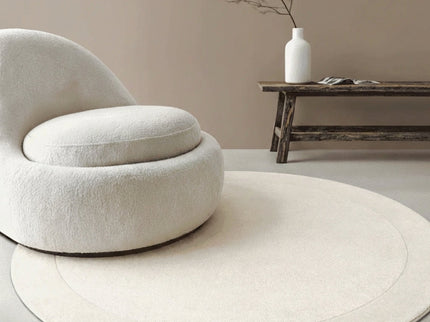 Vloerkleed Kari Rond - Crème