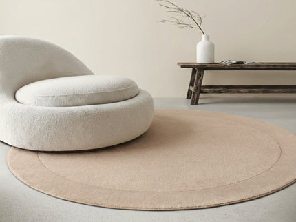 Vloerkleed Kari Rond - Beige