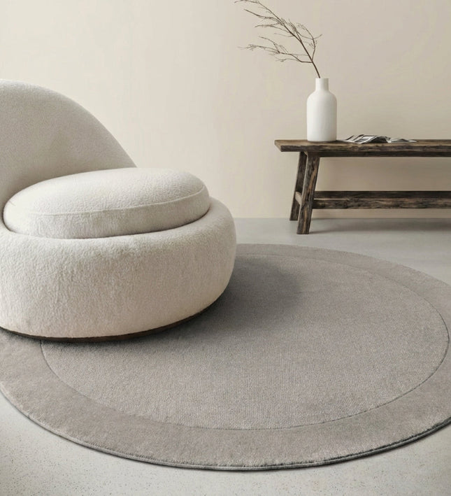 Vloerkleed Kari Rond - Grijs