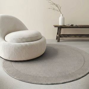 Vloerkleed Kari Rond - Grijs