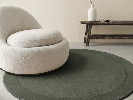 Vloerkleed Kari Rond - Groen