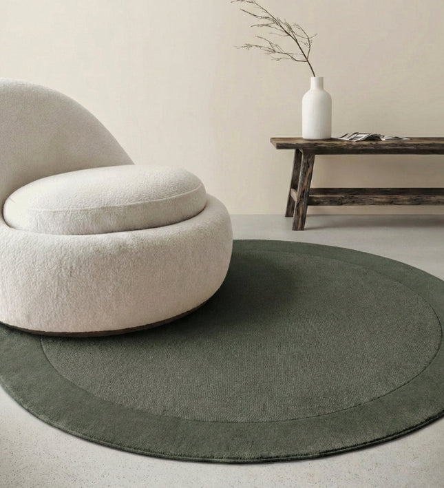 Vloerkleed Kari Rond - Groen