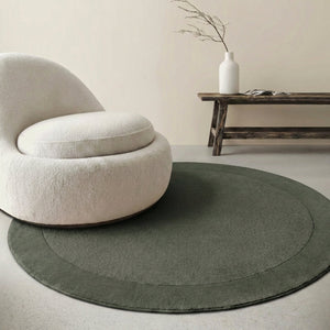 Vloerkleed Kari Rond - Groen