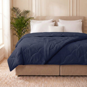 Easy Dekbed Zonder Overtrek - 4 Seizoenen - Navy