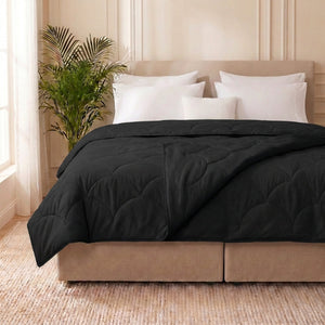 Easy Dekbed Zonder Overtrek - 4 Seizoenen - Zwart
