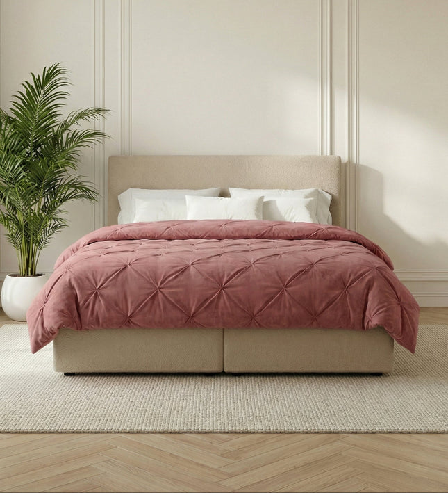 Easy Dekbed Diamond Pintuck - Roze