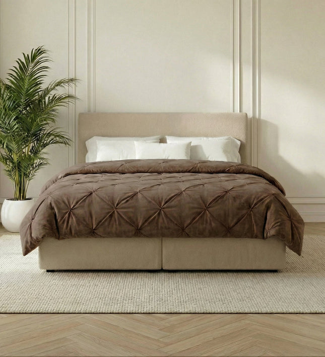 Easy Dekbed Diamond Pintuck - Taupe