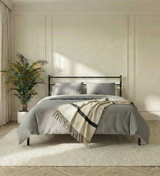 Bedsprei Rope - Zilver