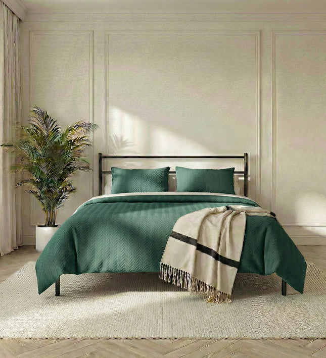 Bedsprei Rope - Donkergroen