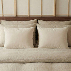 Kussenslopen Percale Katoen: 2-PACK - Beige