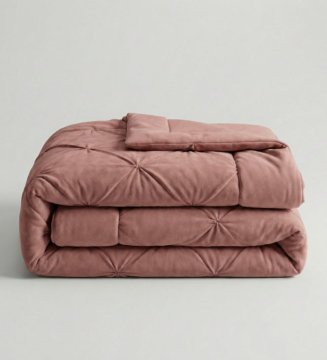 Easy Dekbed Diamond Pintuck - Roze
