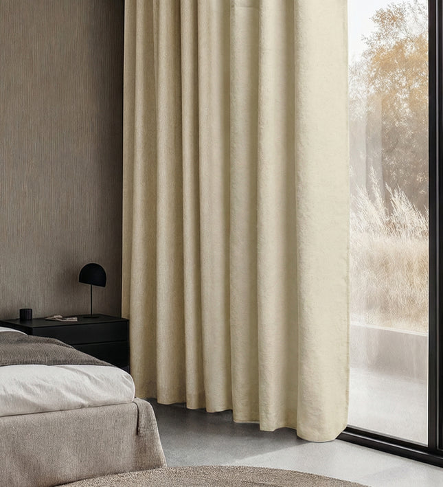 Gordijnen met Linnen Look - Haken of Ringen - Off White