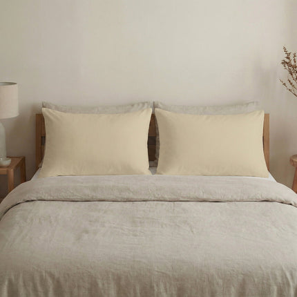 2-PACK Kussenslopen Uni - Beige