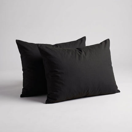 2-PACK Kussenslopen Uni - Zwart