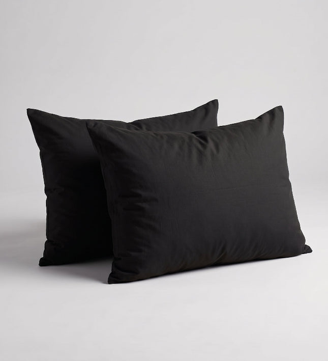 2-PACK Kussenslopen Uni - Zwart