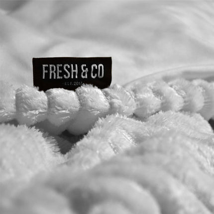 Dekbedovertrek Summer Teddy Rib - Licht Grijs