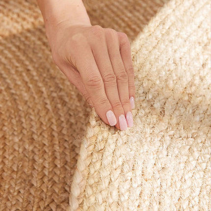 Jute Vloerkleed Jutta  Rond - Crème