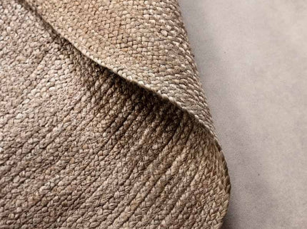 Jute Vloerkleed Geweven - Rond - Bruin