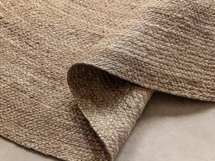 Jute Vloerkleed Geweven - Rond - Bruin