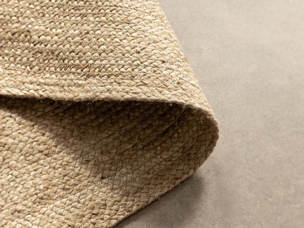 Jute Vloerkleed Geweven - Rond - Crème