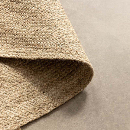 Jute Vloerkleed Geweven - Rond - Crème