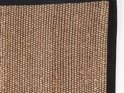 Jute Vloerkleed Edge - Zwart