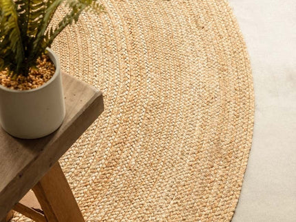Jute Vloerkleed Geweven - Rond - Naturel