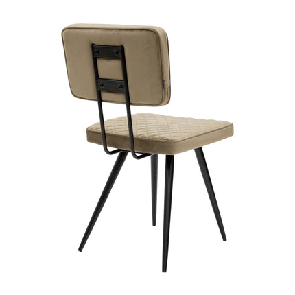 Eetkamerstoel toby taupe back